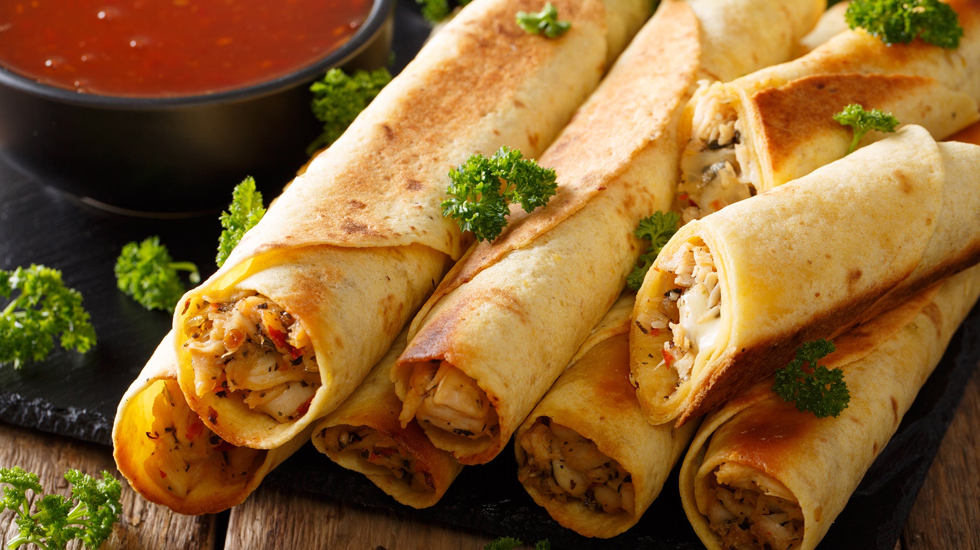Creamy Chicken Taquitos
