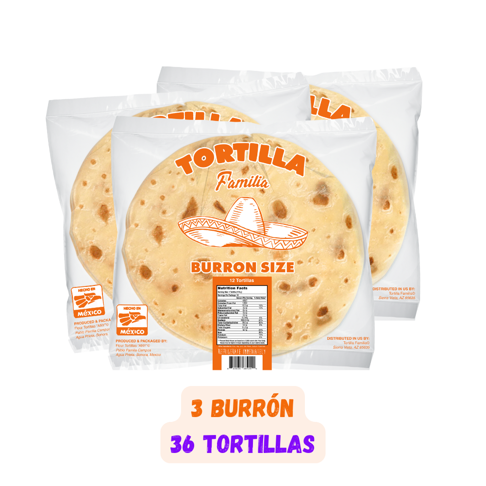 Tortilla Familia 13" Flour Tortillas | Delivered Fresh To Your Door