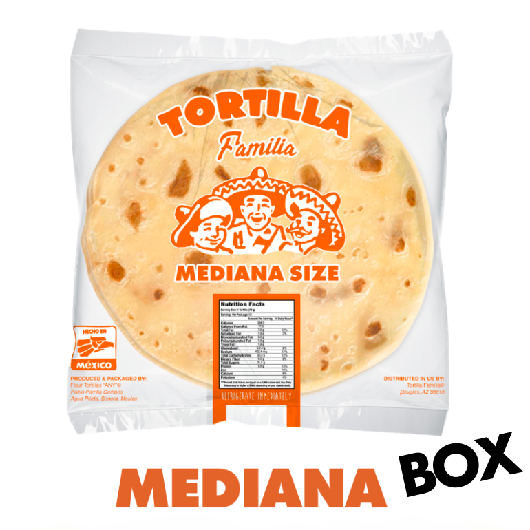 Tortilla Familia Mediana Box | Fresh 11" Tortillas Delivered to You