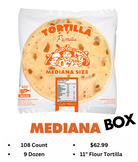 Tortilla Familia Mediana Box | Fresh 11" Tortillas Delivered to You