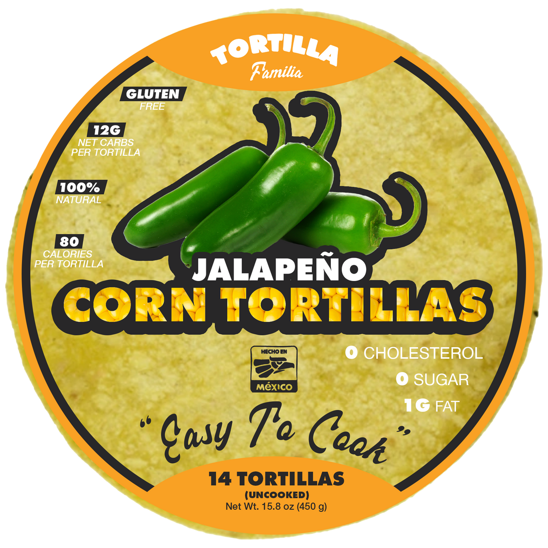 Jalapeño Corn Tortillas
